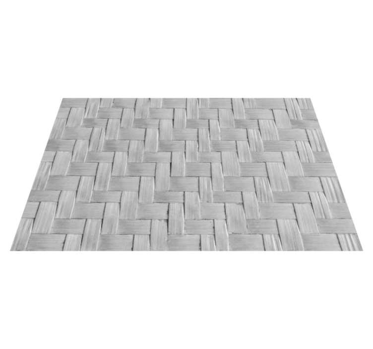 リビングルーム ビニールマット 織り込まれたグレーの質感 - TENSTICKERS