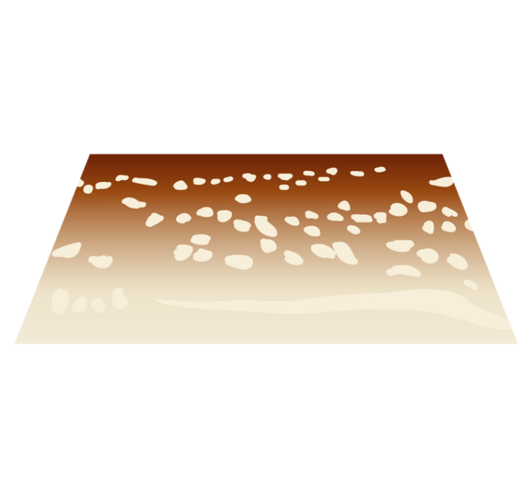 石の効果 ビニールマット 茶色の歩道 - TENSTICKERS