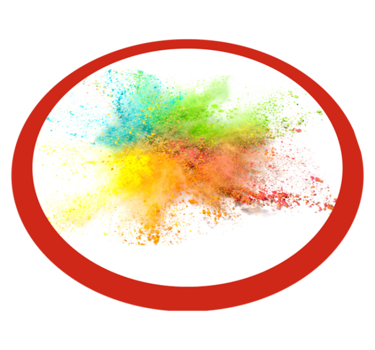 寝室 ビニールマット カラフルな爆発効果 - TENSTICKERS