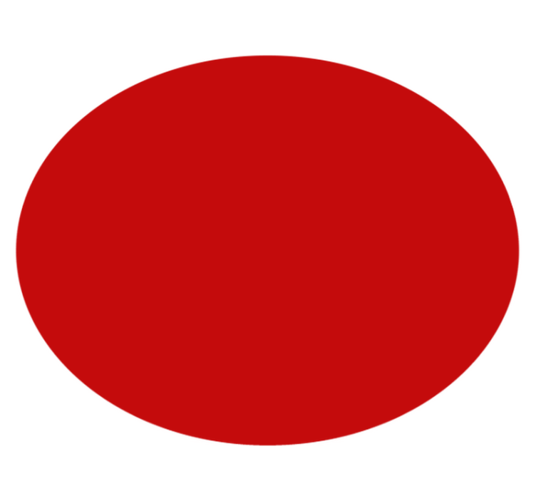 円形 ビニールマット 赤い円形 - TENSTICKERS