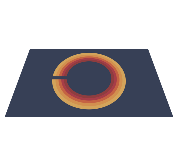 70年代のポップバルハラヴィンテージラグ - TENSTICKERS