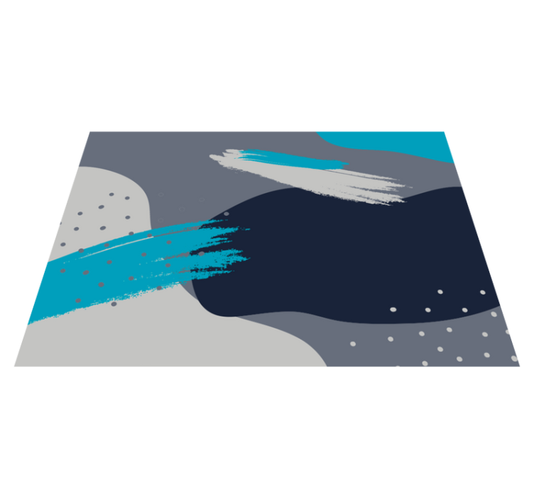 現代のビニールマット抽象的な飛沫模様 - TENSTICKERS