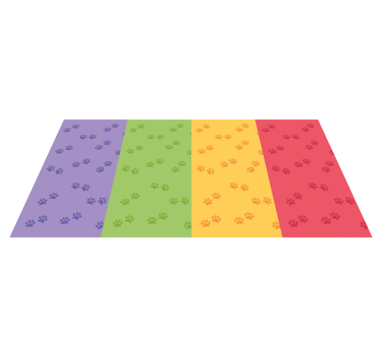 壁画 モアチルドレン 足跡模様 - TENSTICKERS