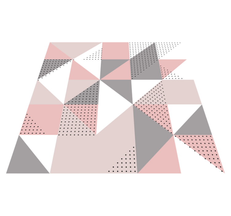 幾何学的なビニールマット三角形の色のセグメント - TENSTICKERS