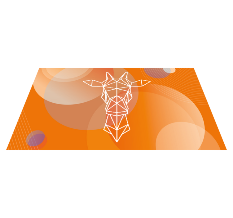 現代のビニールマット抽象幾何学模様 - TENSTICKERS