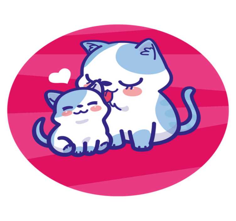 壁画 モアチルドレン かわいい猫の仲間 - TENSTICKERS