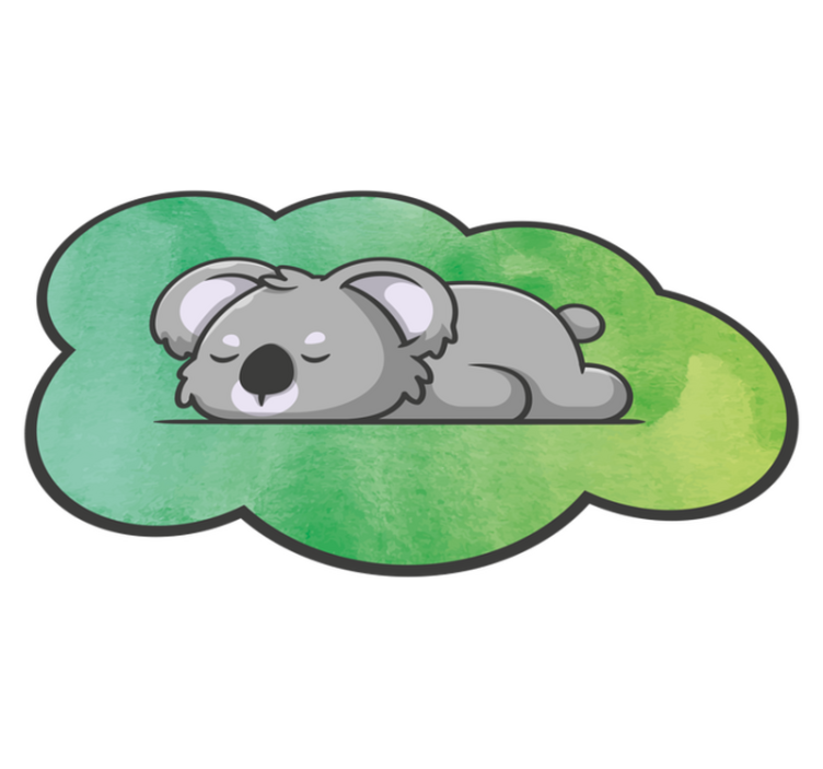 保育園 ビニールマット 眠っているコアラ - TENSTICKERS