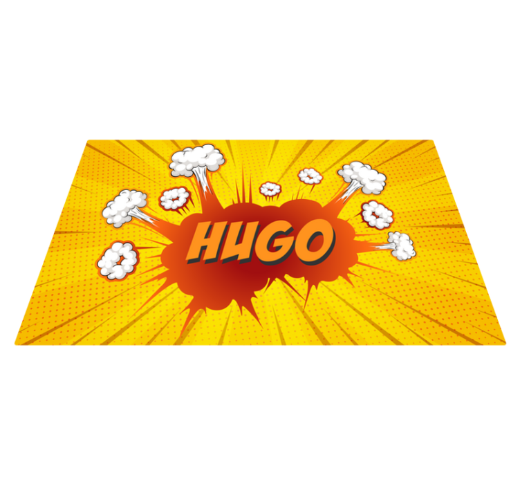 名前 ビニールマット 漫画の爆発と名前 - TENSTICKERS