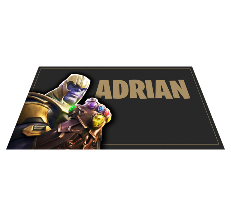 十代の若者たち ビニルマット ゲームキャラクター名付き - TENSTICKERS