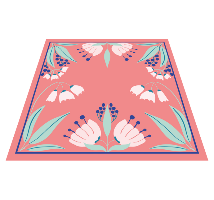 花と植物の壁画パターンパレット - TENSTICKERS