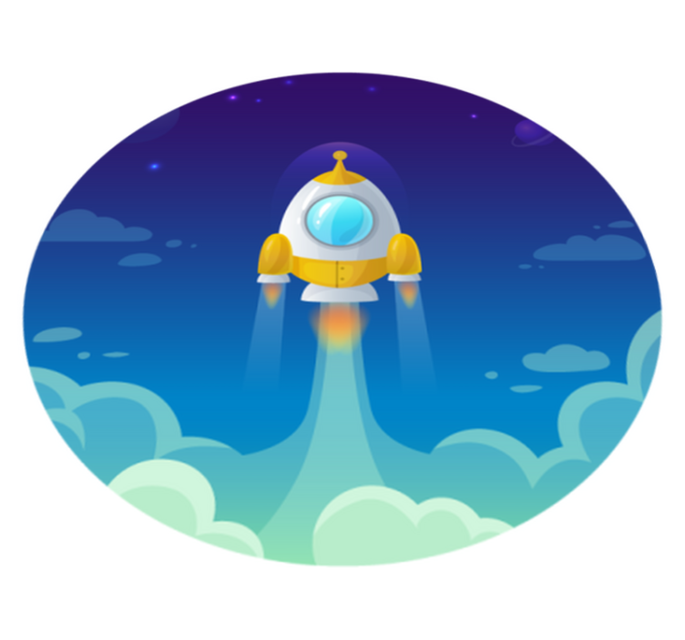 出演者 ビニールマット ロケット発射シーン - TENSTICKERS