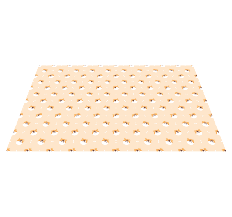 動物 ビニールマット 可愛い犬の顔 - TENSTICKERS