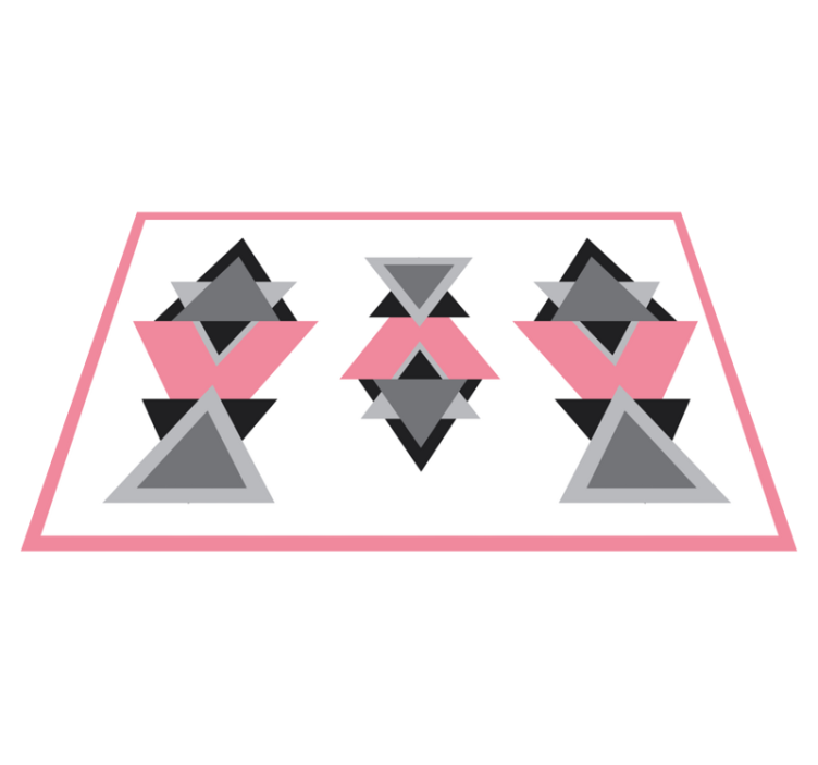 幾何学的なビニールマット三角形の組み合わせ - TENSTICKERS