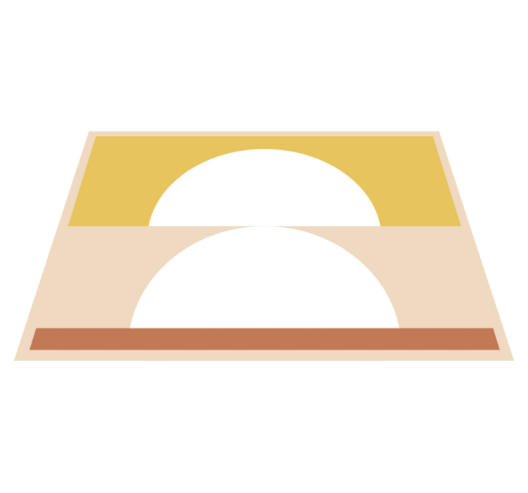 ミニマリスト ビニールマット 円形のミニマリズム - TENSTICKERS