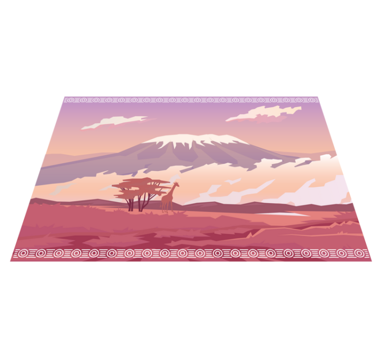 フォトミュラルネイチャー山の夕焼け風景 - TENSTICKERS