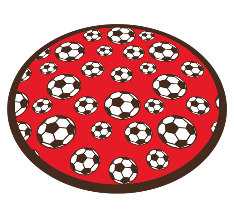 ゲーム ビニールマット サッカーボールモチーフ - TENSTICKERS
