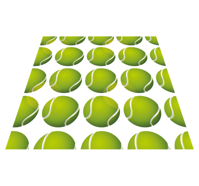 ゲーム ビニールマット テニスボールモチーフ - TENSTICKERS