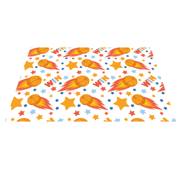 ゲーム ビニールマット スポーティな星のデザイン - TENSTICKERS