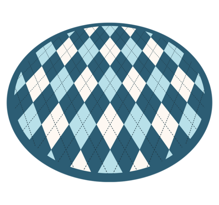 幾何学的なビニールマット ダイヤモンドパターンの優雅さ - TENSTICKERS