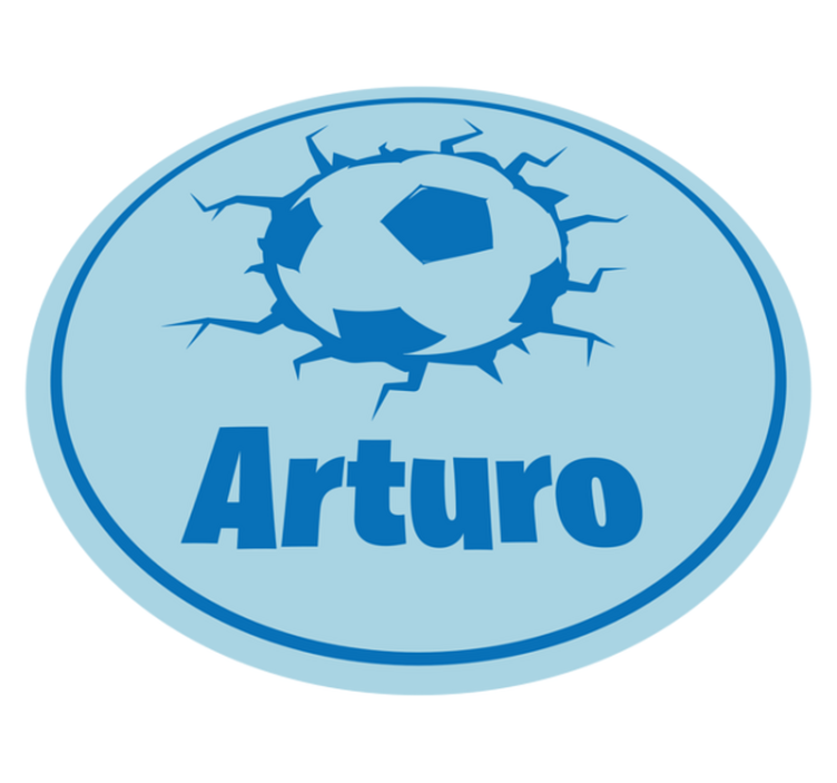 壁画 モアチルドレン 名前入りサッカーボール - TENSTICKERS