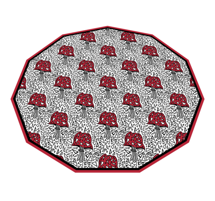 フォトミュラルネイチャーアーティスティックマッシュルームモチーフ - TENSTICKERS