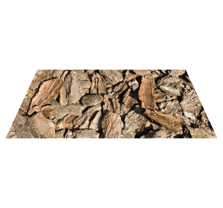 木効果 ビニールマット 自然な樹皮デザイン - TENSTICKERS