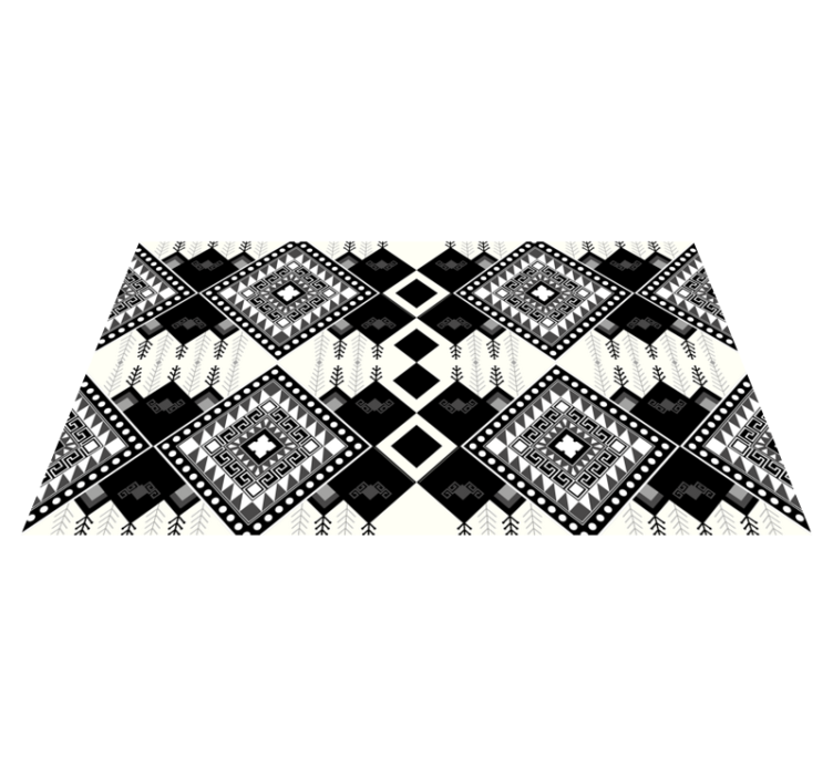 エスニック ビニールマット 単色のモチーフ - TENSTICKERS