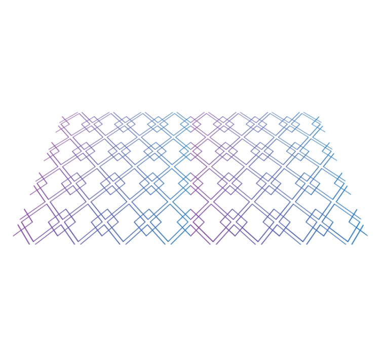 幾何学的なビニールマット ダイヤモンドとライン - TENSTICKERS