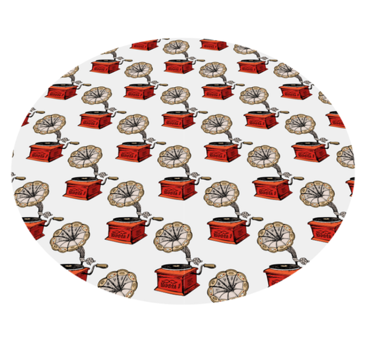 テクスチャー ビニールマット レトロ音楽ボックス - TENSTICKERS