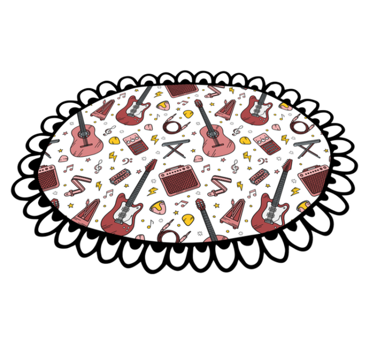 壁画 モアチルドレン 音楽要素のモチーフ - TENSTICKERS