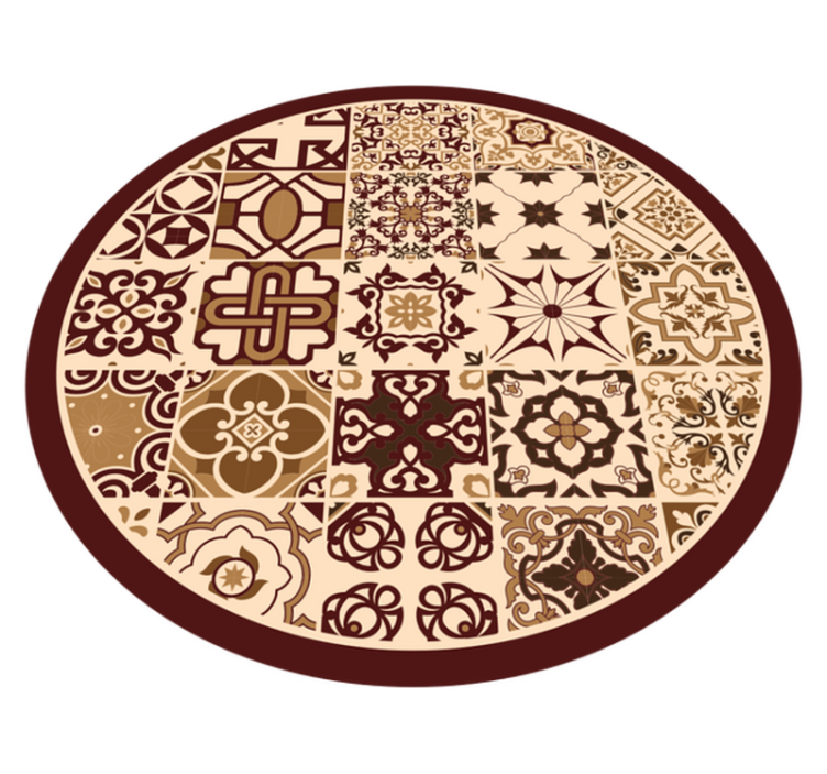 ビニール タイル カーペット 鮮やかなモザイクデザイン - TENSTICKERS