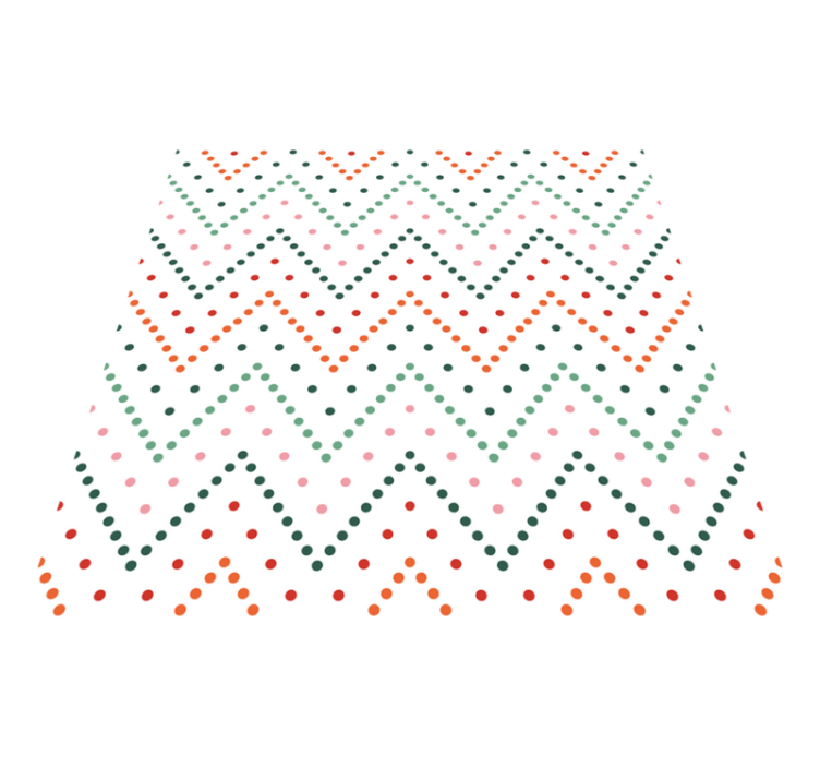 壁画 モアチルドレン カラフルシェブロンパターン - TENSTICKERS