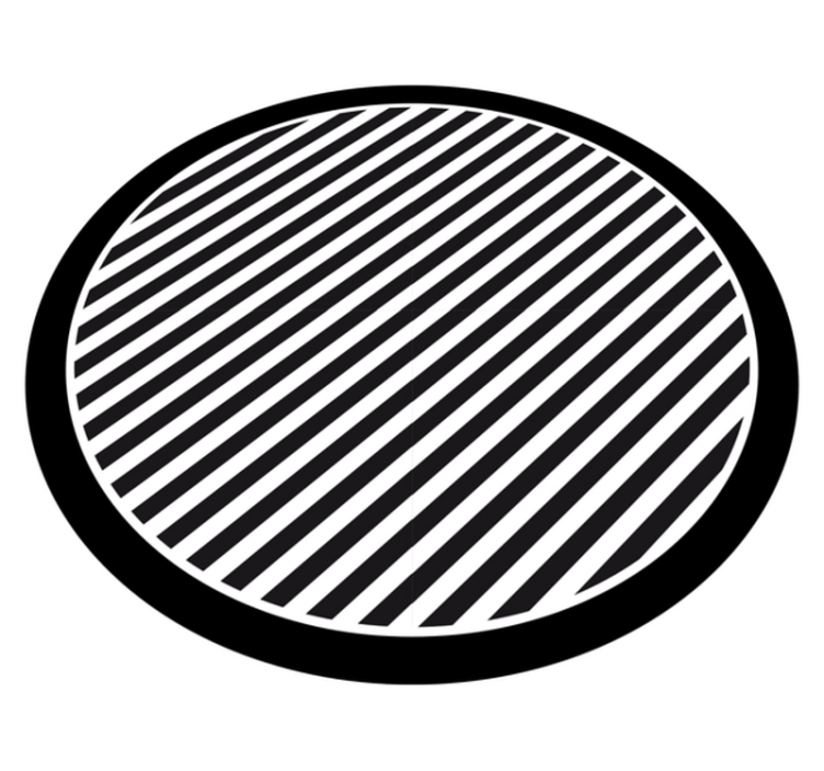 縞模様のビニールマット単色ストライプ - TENSTICKERS