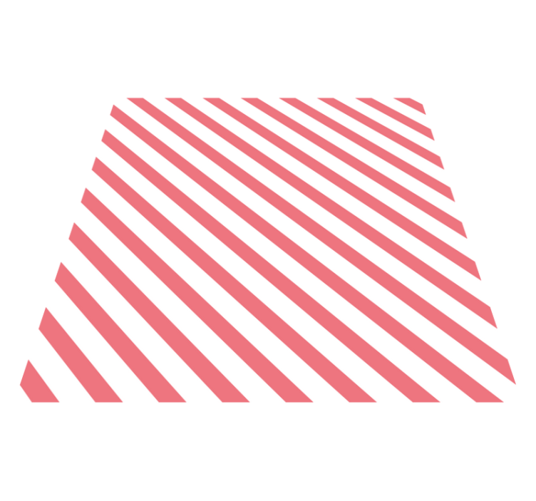 縞模様のビニールマットピンクとホワイトのパターン - TENSTICKERS