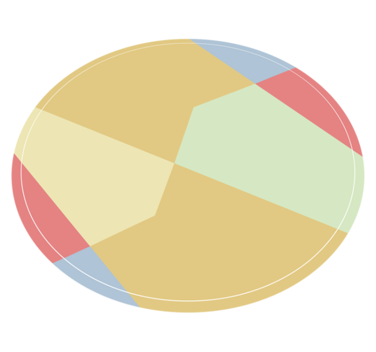 幾何学的なビニールマット アングラー カラーブロック - TENSTICKERS