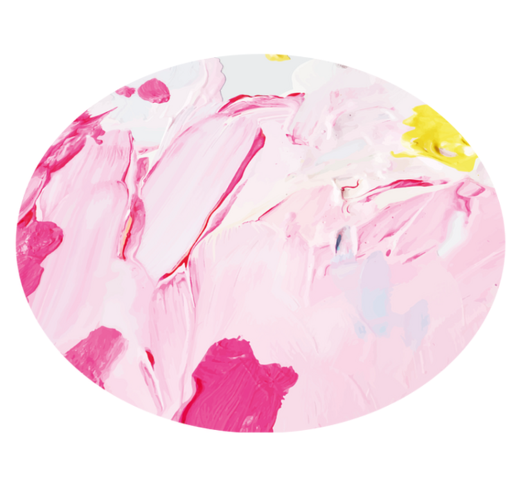 十代の若者たち ビニルマット 抽象的なピンクの渦 - TENSTICKERS