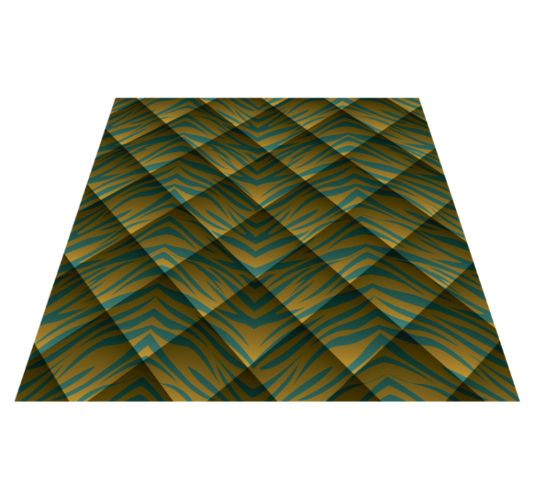 動物柄 ビニール マット ゼブラパターンフュージョン - TENSTICKERS