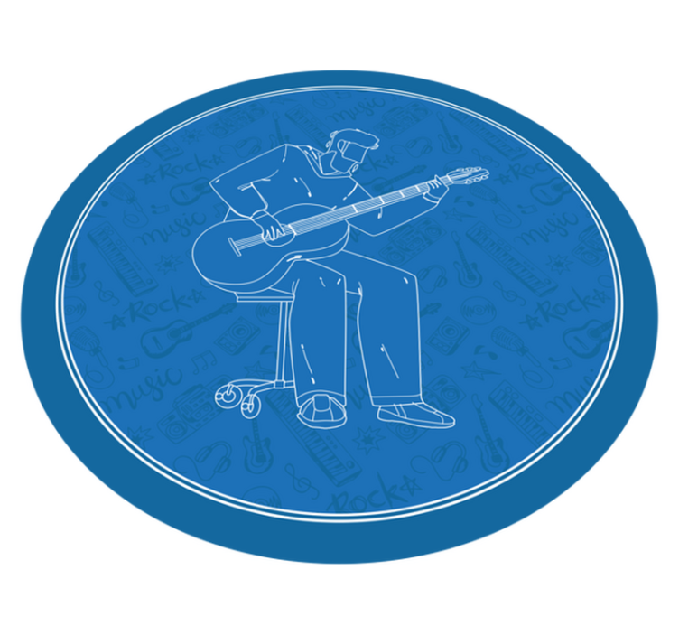 テクスチャー ビニールマット 音楽の雰囲気 - TENSTICKERS