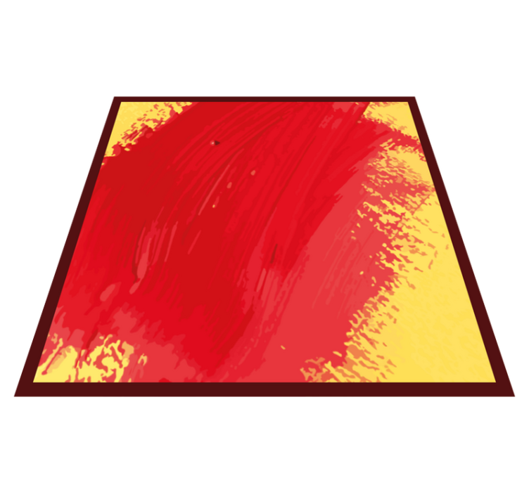 現代のビニールマット 鮮やかな色のスプラッシュ - TENSTICKERS