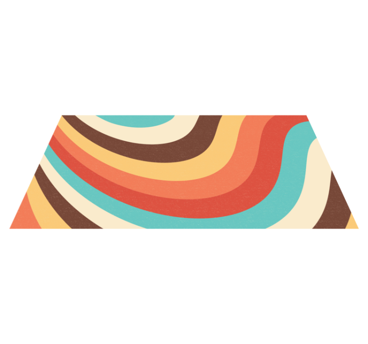 現代のビニールマットレトロウェーブパターン - TENSTICKERS