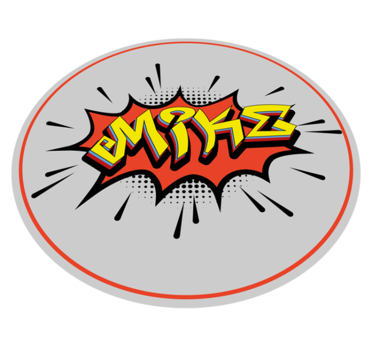 名前 ビニールマット 爆発的な魅力 - TENSTICKERS