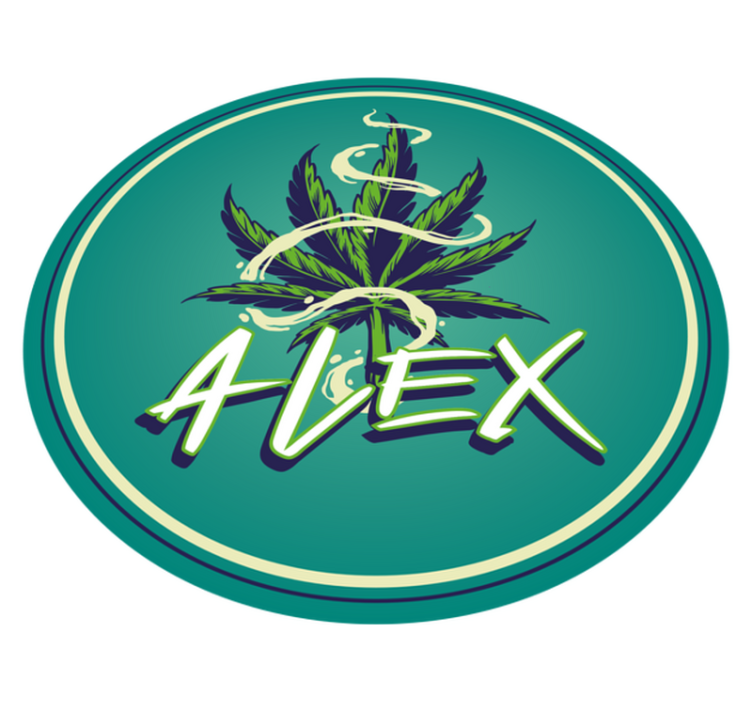 十代の若者たち ビニルマット 名前サークル - TENSTICKERS