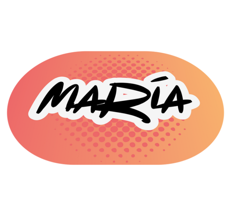 名前 ビニールマット ネームデザイン - TENSTICKERS