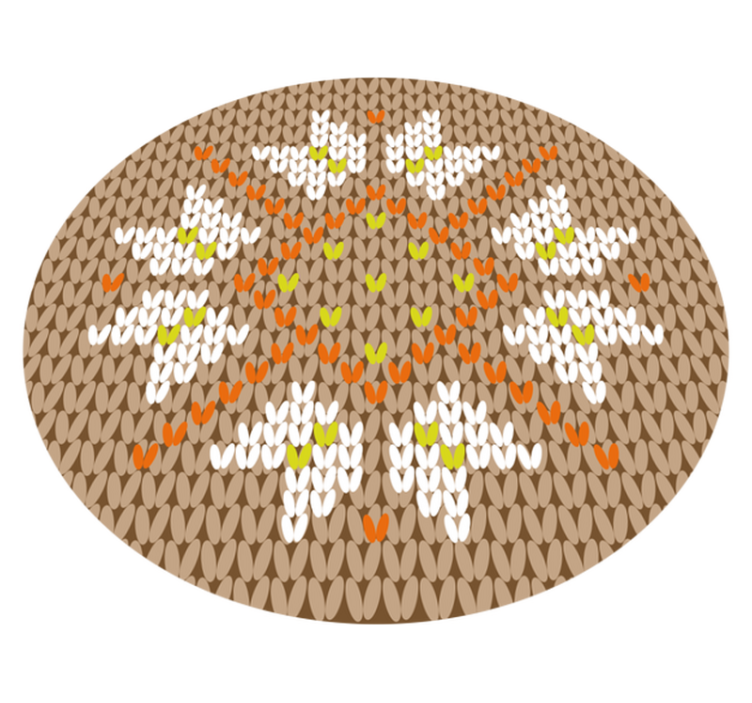 玄関マットビニール花柄デコレーションスタイル - TENSTICKERS