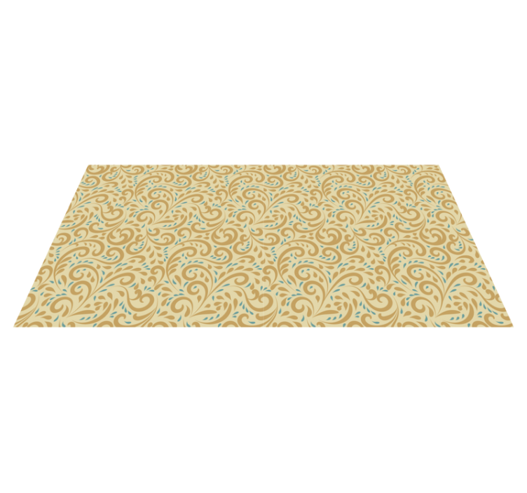 手描きのヴィンテージ花柄ヴィンテージラグ - TENSTICKERS