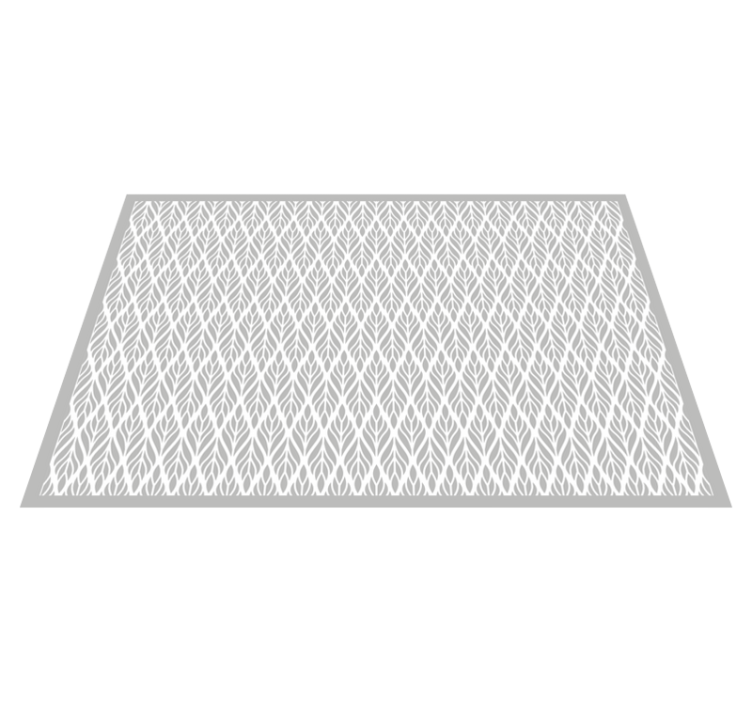 現代のビニールマットグレーリーフパターン - TENSTICKERS