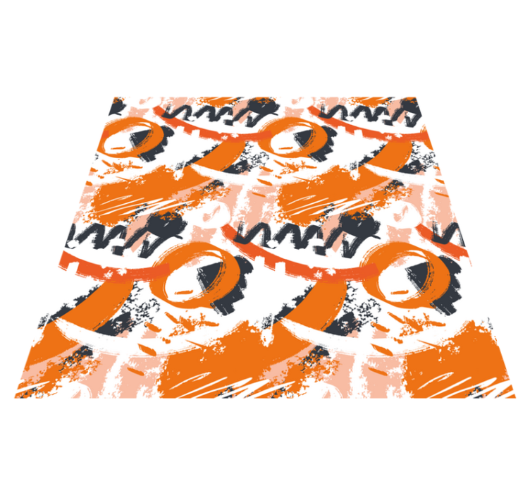 現代のビニールマット 抽象的な形が弾ける - TENSTICKERS