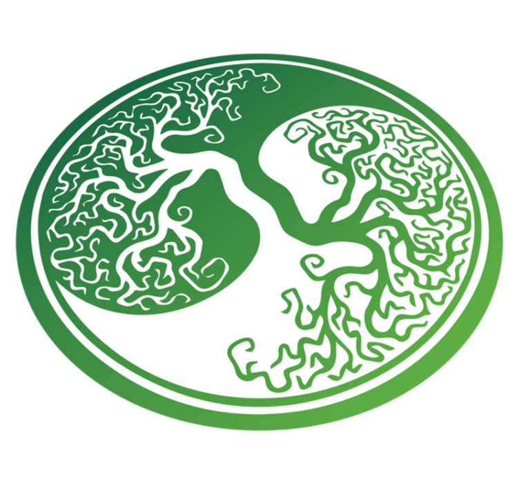 フォトミュラルネイチャー 複雑な木のデザイン - TENSTICKERS