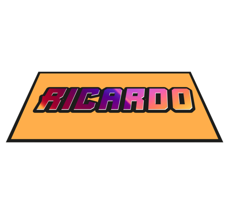 十代の若者たち ビニルマット カスタムテクスチャーネーム - TENSTICKERS