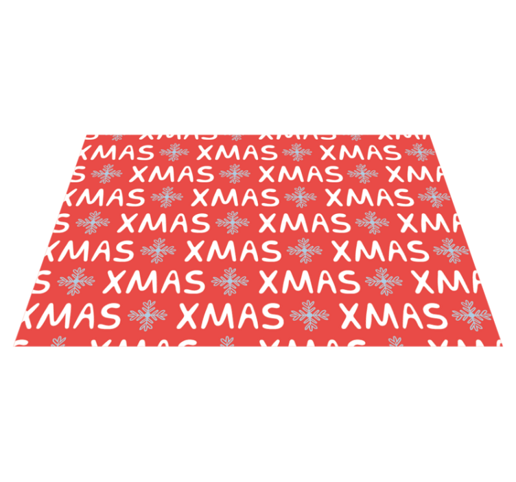 クリスマスの壁画お祝いのxmasパターン - TENSTICKERS